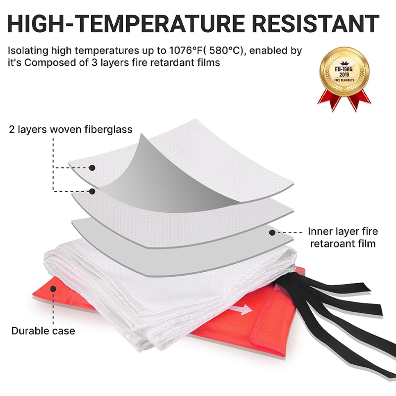 넥스푸(NEXFOO) 고속 화염 억제 비상용 방화 담요 - Fire Blanket Fiberglass 리뷰 및 가격