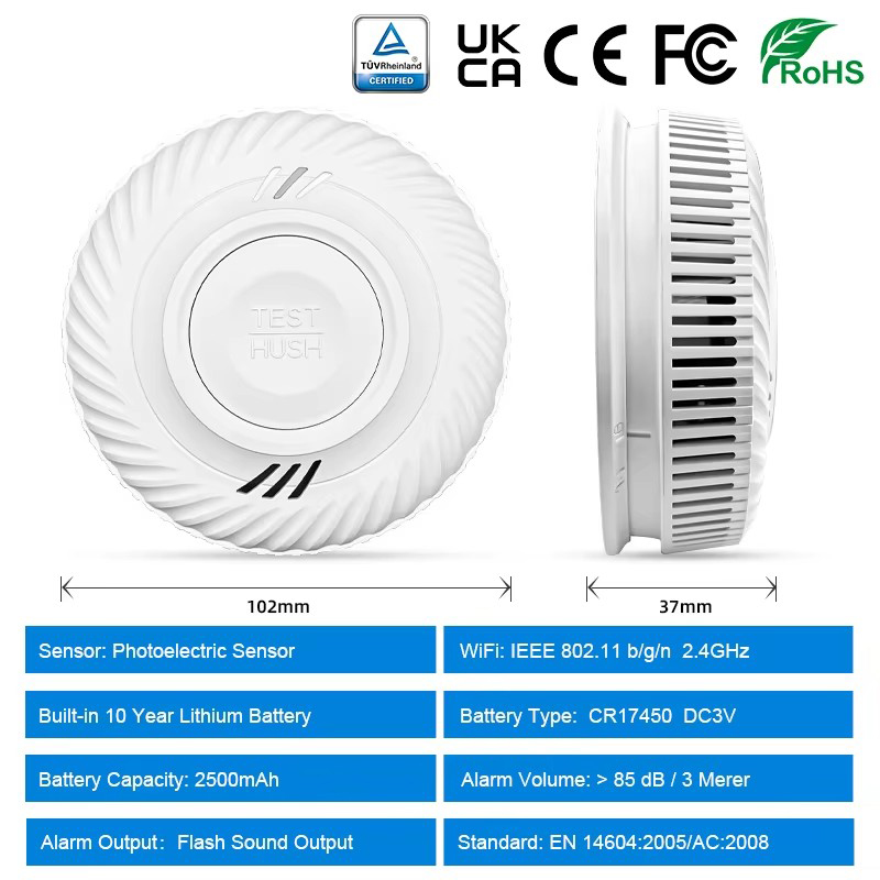 파라룸 룸 주방 상점 화재 검사 경보 센서용 내장형 1 - Smoke Alarm 10 Year Battery 리뷰 및 가격