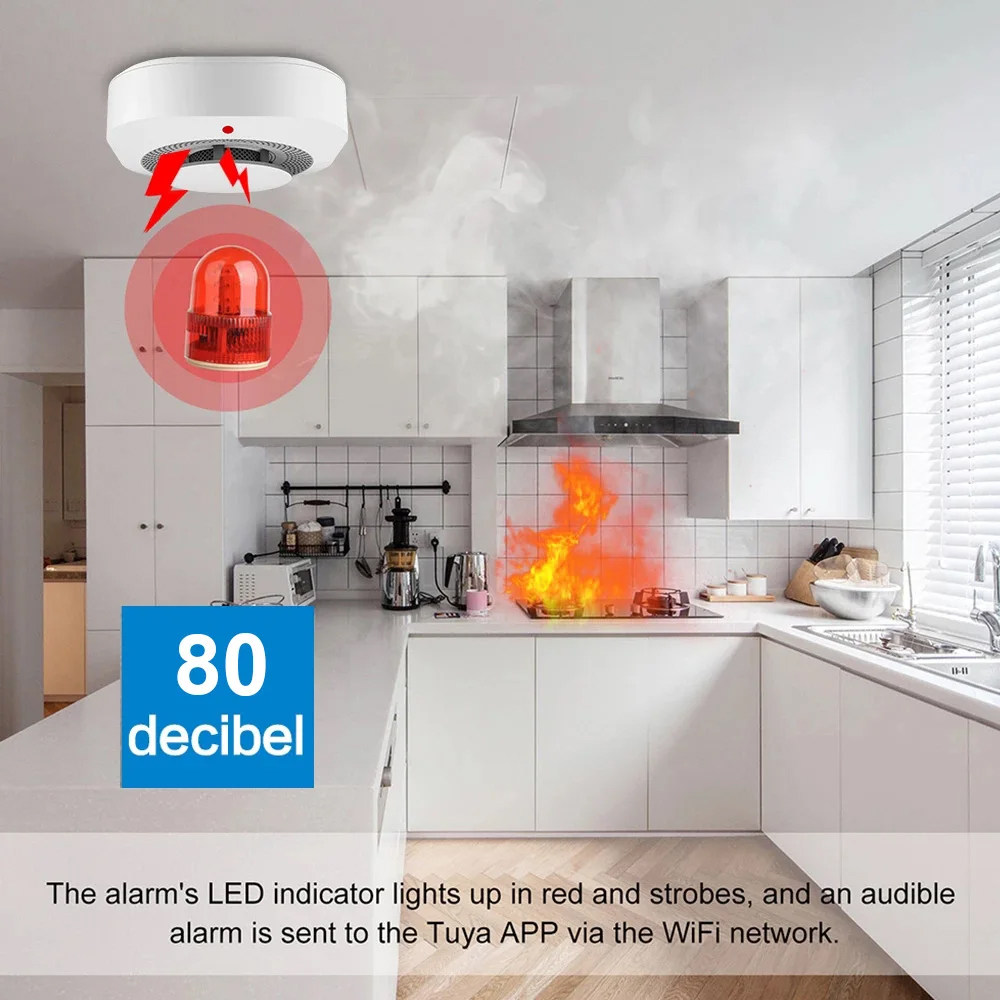 투야(Tuya) ZigBee Wi-Fi 스마트 연기 감 - Zigbee Smoke Sensor Tuya 리뷰 및 가격