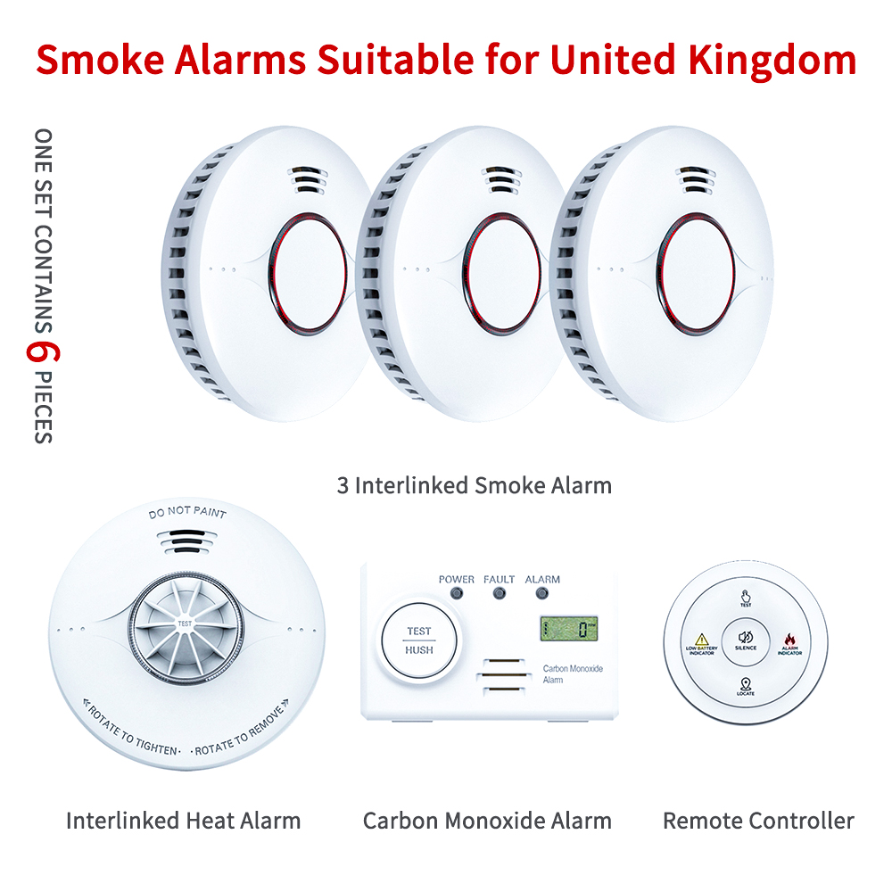 무선 광전식 10년 배터리 구동 연동형 화재 경보기,  - Smoke Alarm 10 Year Battery 리뷰 및 가격