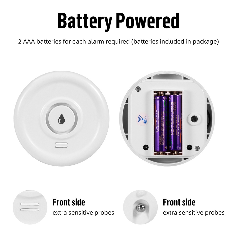 투야(Tuya) Wi-Fi 누수 감지 알람, 100dB - Water Leak Detector Wifi Alarm 리뷰 및 가격