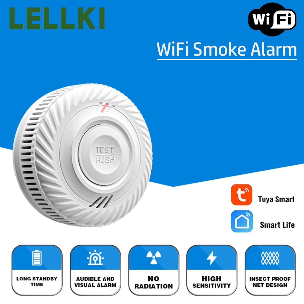 LELLKI WiFi 연기 감지기 긴 배터리 수명 화재 - Smart Smoke Detector Wifi 리뷰 및 가격