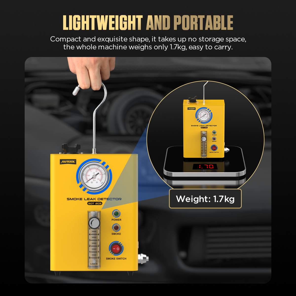 AUTOOL SDT203 EVAP 연기 발생 장치, 자 - Smoke Alarm Escape Light 리뷰 및 가격