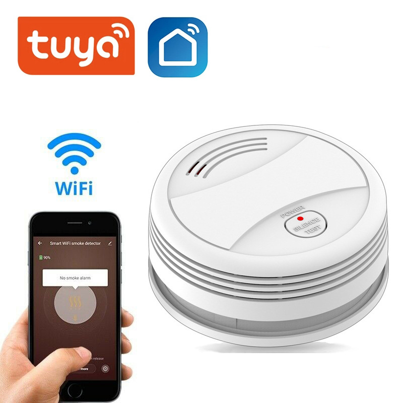 원격 제어 기능이 있는 Tuya 스마트 화재 경보기,  - Smart Smoke Detector Wifi 리뷰 및 가격