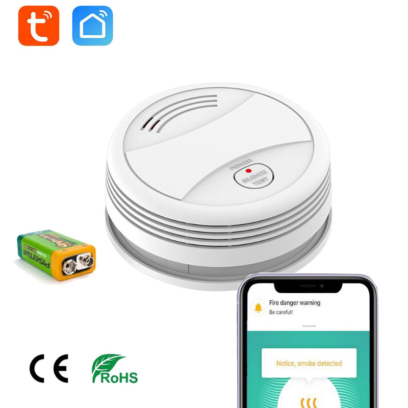 원격 제어 기능이 있는 Tuya 스마트 화재 경보기,  - Smart Smoke Detector Wifi 리뷰 및 가격