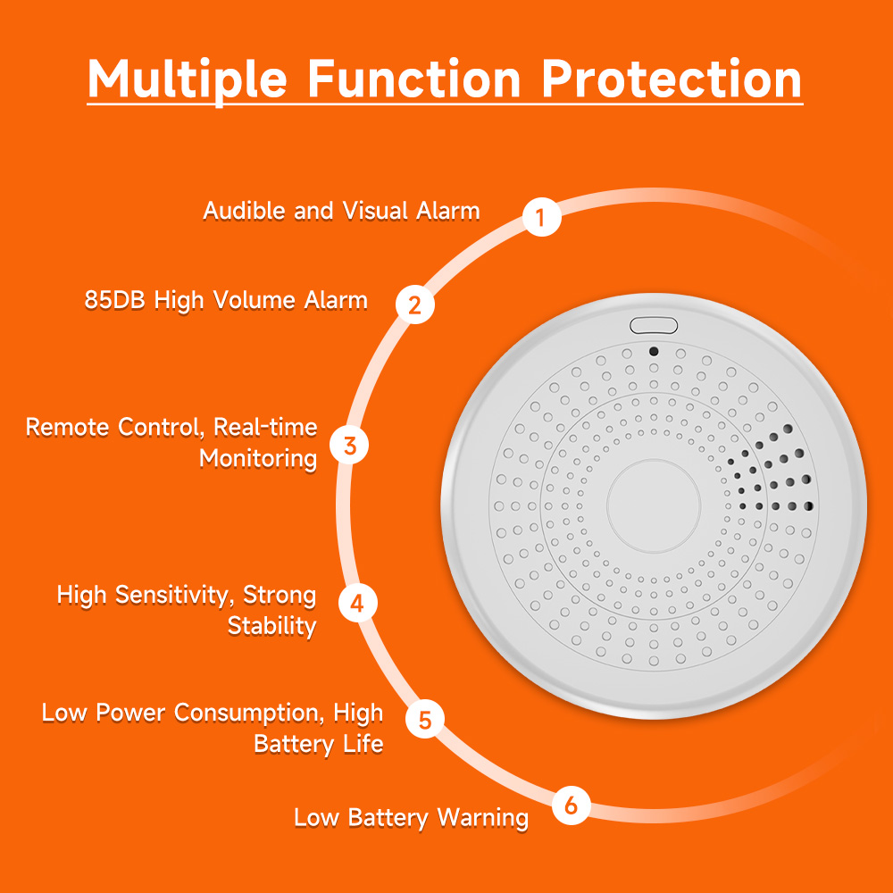Tuya 2-in-1 WiFi/ZigBee 연기 경보기 - Zigbee Smoke Sensor Tuya 리뷰 및 가격