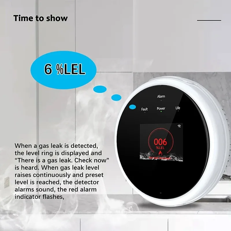 투야(Tuya) Wi-Fi 가스 누출 감지기, LPG  - Smart Gas Leak Detector Lpg 리뷰 및 가격