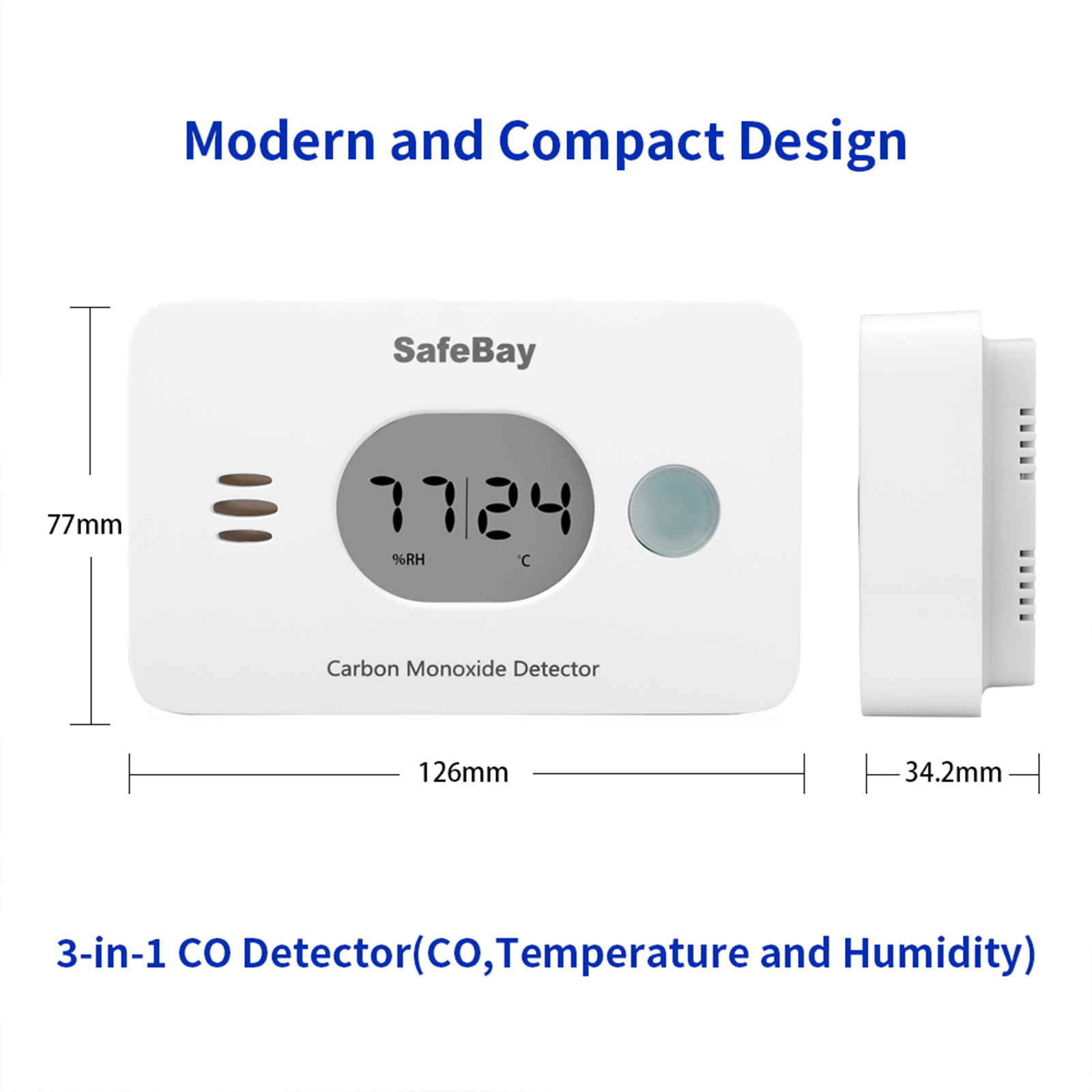 CPVAN 무선 3 인 1 일산화탄소 감지기, 온도 및 - Carbon Monoxide Detector Combo 리뷰 및 가격
