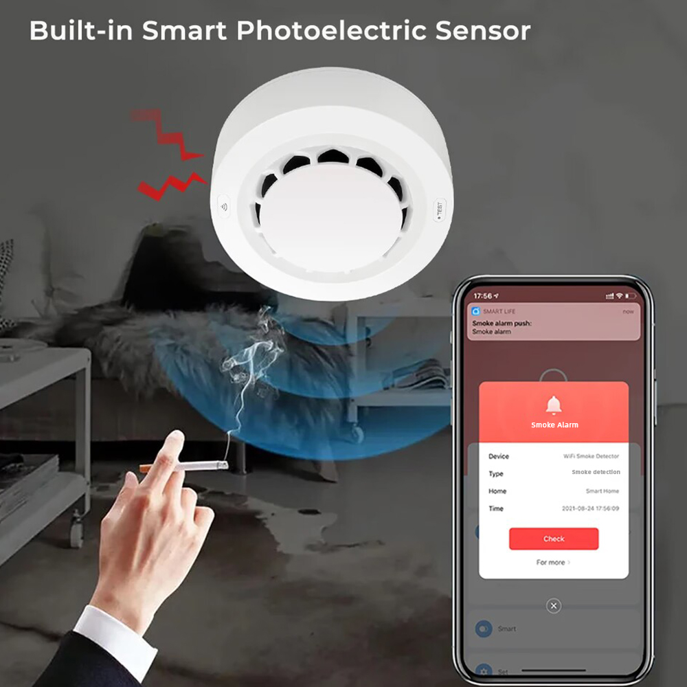 투야 지그비 연기 감지기 85dB 광전식 연기 경보기  - Zigbee Smoke Sensor Tuya 리뷰 및 가격