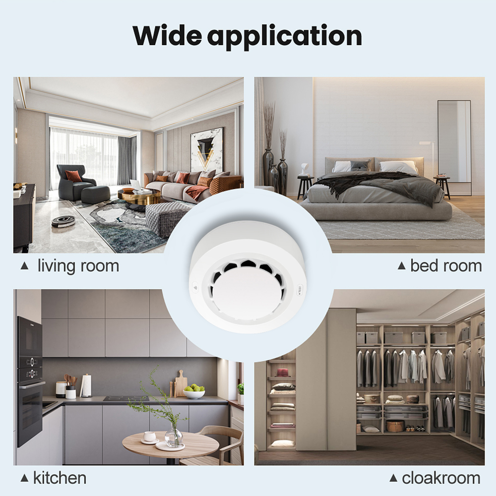 투야 지그비 연기 감지기 85dB 광전식 연기 경보기  - Zigbee Smoke Sensor Tuya 리뷰 및 가격
